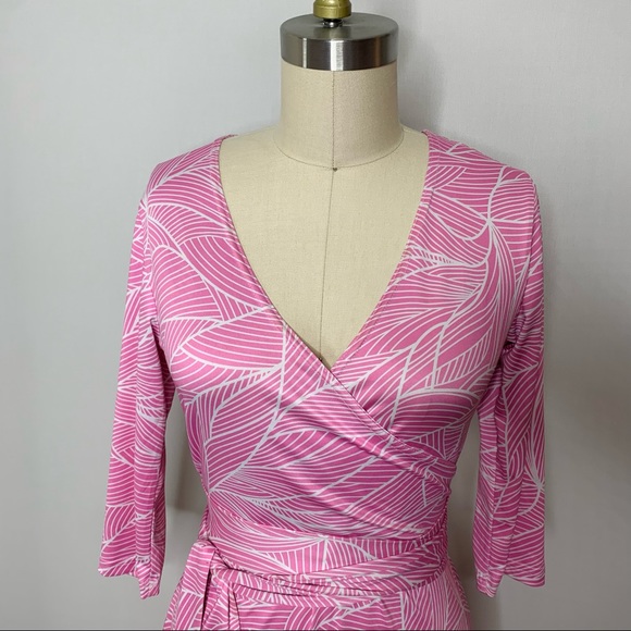 PattyBoutik Faux Wrap V-Neck L/S Dress - Picture 2 of 8